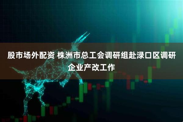 股市场外配资 株洲市总工会调研组赴渌口区调研企业产改工作